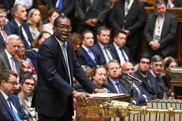 Chancellor Kwasi Kwarteng addresses MPs in the House of Commons