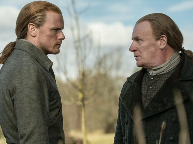 Season 6 Episode 7 'Sticks and Stones' deals with the fallout from a shocking incident: there's a murderer on the loose in Fraser's Ridge. A lighter sub plot involving Lizzie (Caitlin O' Ryan) and the Beardsley twins (Paul Gorman) adds a splash of humour to the penultimate episode.