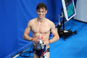 Tom Daley was third in the Olympics men's 10m platform final at the Tokyo Aquatics Centre. Picture: Joe Giddens/PA Wire