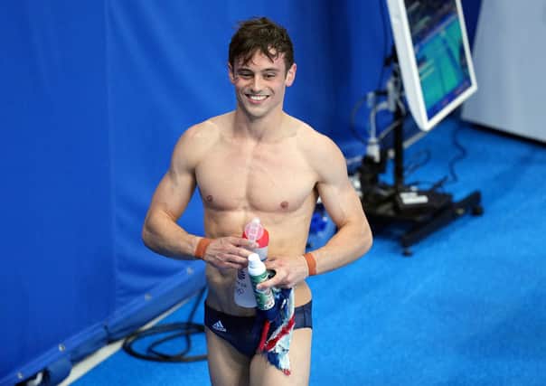 Tom Daley was third in the Olympics men's 10m platform final at the Tokyo Aquatics Centre. Picture: Joe Giddens/PA Wire