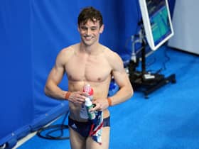 Tom Daley was third in the Olympics men's 10m platform final at the Tokyo Aquatics Centre. Picture: Joe Giddens/PA Wire