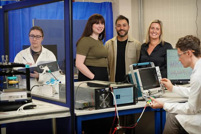 Pictured in the centre grouping are Rebecca Cleary, Nico Fenu, and Nikki Palfrey of Nami Surgical. Picture by Stewart Attwood