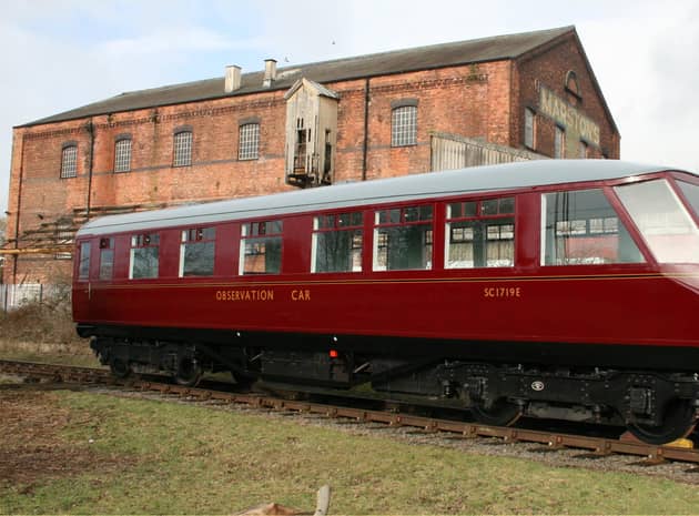 The observation car 1719E was restored for the Strathspey Railway by engineers Nemesis Rail. Picture: Nemesis Rail