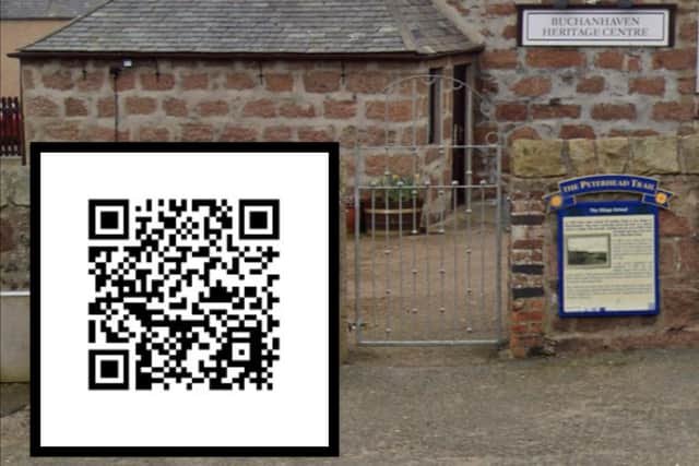 Scan the QR code to make a donation to support the Tuesday group at Buchanhaven Heritage Centre.