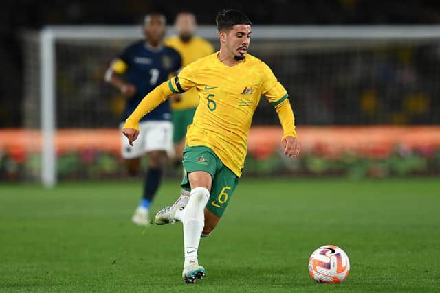 New Celtic signing Marco Tilio in action for Australia against Ecuador back in March. (Photo by Quinn Rooney/Getty Images)