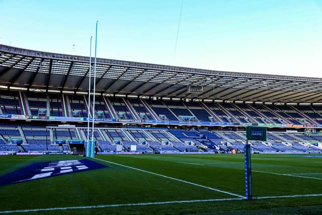 BT Murrayfield will host the National Schools Cup Under-18 final between Merchiston Castle and Stewart's Melville on Wednesday. (Photo by Paul Devlin / SNS Group)
