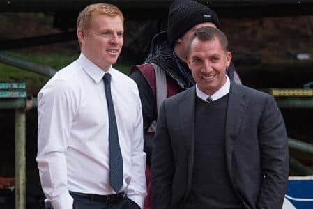 Rodgers also praised Neil Lennon for taking a 'unique' place in Scottish football history (Picture: SNS Group Craig Foy)