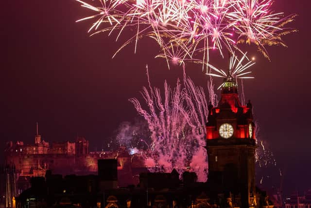 Images from Edinburgh's Hogmanay celebrations are beamed around the world. Picture: Ian Georgeson