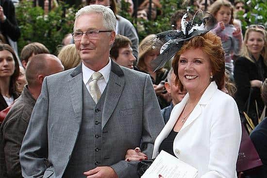 Paul O'Grady with close friend Cilla Black at a wedding in 2008 (Photo by Cate Gillon/Getty Images)