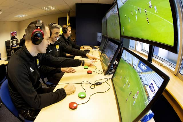 Referees receive VAR training at Hampden Park (Picture: Alan Harvey/SNS)