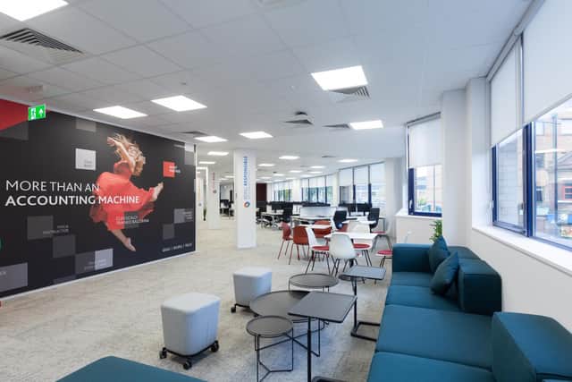 An interior of a BDO office.
