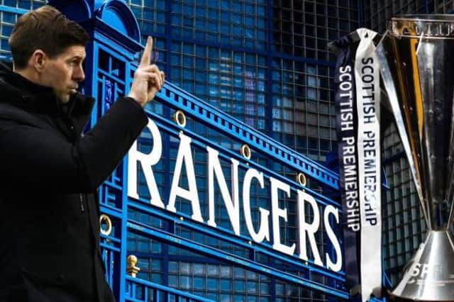 Steven Gerrard's Rangers side have the league trophy in their sights