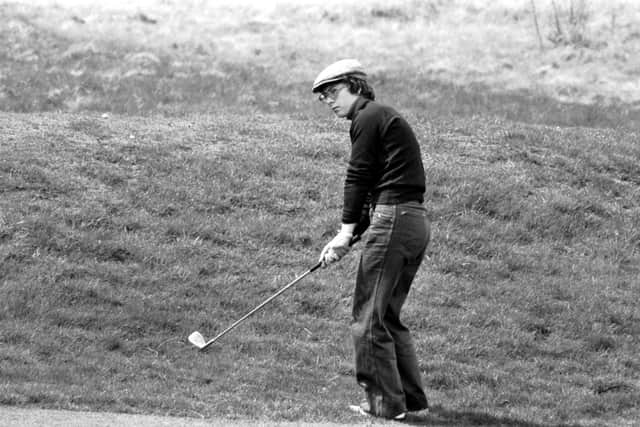 Jane Connachan in action during the Scottish Ladies' Golf Championship at Gullane in May 1979. Picture: Jack Crombie.