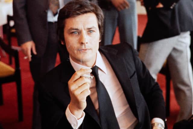 Alain Delon, pictured here in 1971, was often described as the most beautiful man in the world (Picture: AFP via Getty Images)