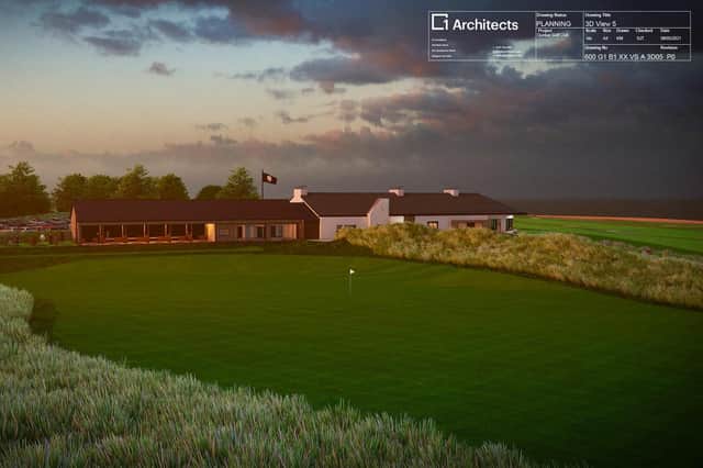 An artist's impression of the proposed new clubhouse at Dunbar