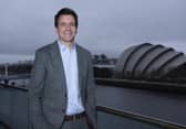 Chief executive Simon Pitts, photographed at STV HQ Pacific Quay, cheers 2022 as 'another year of growth' for the London-listed group. Picture: STV/Kirsty Anderson.