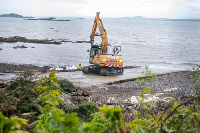 Dalgety Bay radiation clean-up (Pic: Lisa Ferguson)