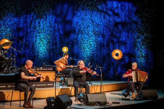 John McCusker, Chris Drever, Aly Bain and Phil Cunningham at Glasgow Royal Concert Hall