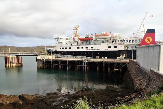 Lochboisdale Pier on South Uist became the scene of protest over the weekend as islanders demonstrated over the loss of a key ferry service throughout June. PIC: Steve Houldsworth/geograph.org