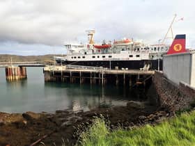 Lochboisdale Pier on South Uist became the scene of protest over the weekend as islanders demonstrated over the loss of a key ferry service throughout June. PIC: Steve Houldsworth/geograph.org