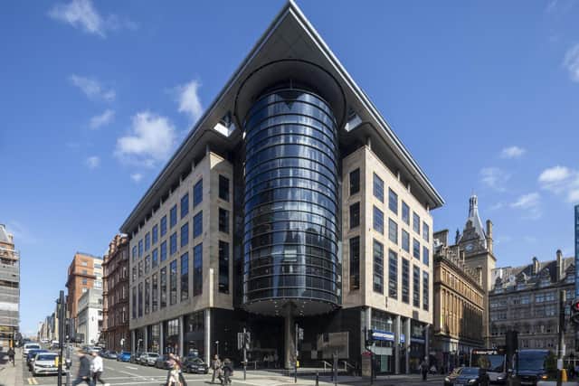 Central Exchange is located in the heart of Glasgow's central business district at the corner of Waterloo Street and Wellington Street. Picture: McAteer Photograph