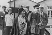 Lucy, Lady Houston with the Schneider Trophy pilots at Calshot, UK, in 1931 (Picture: Central Press/Hulton Archive/Getty Images)