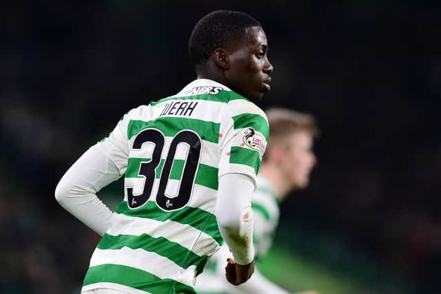 Timothy Weah spent time on loan at Celtic last year  (Photo by Mark Runnacles/Getty Images)