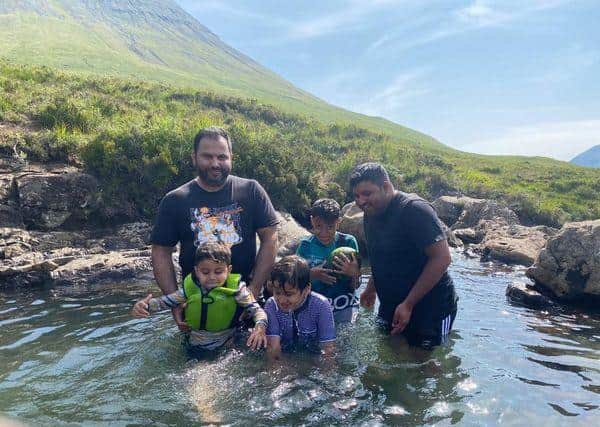 Edina Olahova, 29, her son, Rana Haris Ali, nine, and their friend, Mohammad Asim Raza, 41 (left), were among those who lost their lives on Scotland's waters at the weekend.