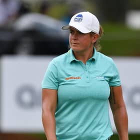 Michele Thomson pictured during the final round of the Aramco Team Series event at Laguna National in Singapore. Picture: LET