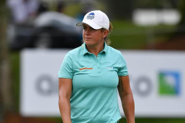 Michele Thomson pictured during the final round of the Aramco Team Series event at Laguna National in Singapore. Picture: LET