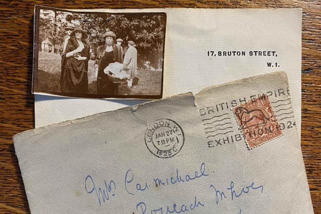 The letter, written by the Queen Mother in 1923, was found tucked away in a book bought from a second-hand shop, likely in Aberdeen. PIC: Contributed.