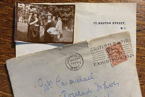 The letter, written by the Queen Mother in 1923, was found tucked away in a book bought from a second-hand shop, likely in Aberdeen. PIC: Contributed.