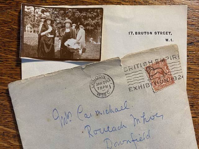 The letter, written by the Queen Mother in 1923, was found tucked away in a book bought from a second-hand shop, likely in Aberdeen. PIC: Contributed.