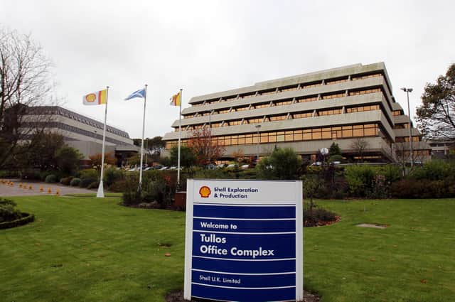 The Shell Exploration and Production offices in Aberdeen. Picture: Andrew Milligan/PA