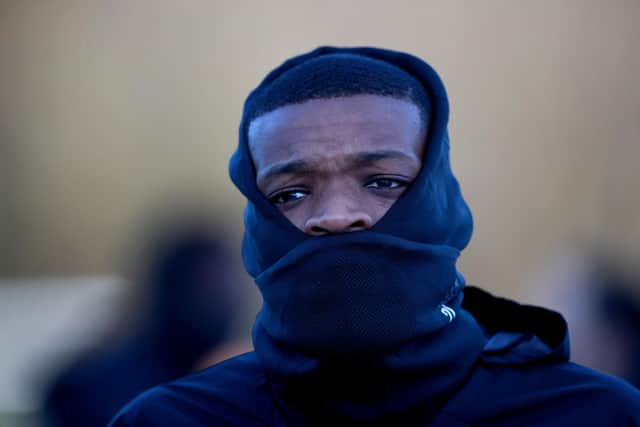 Olivier Ntcham wrapped up to deal with a Scottish winter that, among other things, the talented but lackadaisical midfielder seemed averse to during an exasperating Celtic career. (Photo by Craig Williamson / SNS Group)