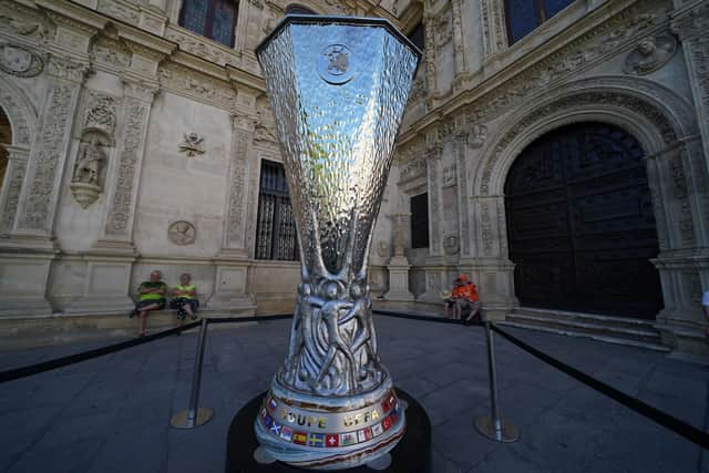 Rangers will hope to get their hands on the Europa League trophy.