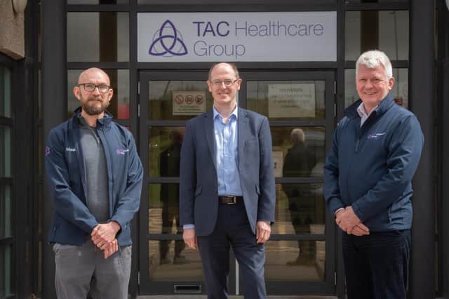 From left: Dr Leiper, Dr Dick and Mr Park. Picture: Michal Wachucik/Abermedia.