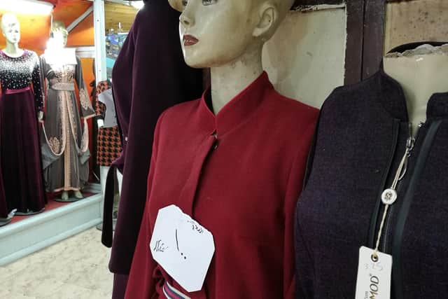 A retro shop dummy in Jerusalem.