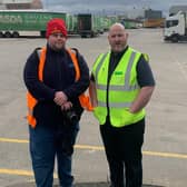 Kevin and David at Asda Grangemouth Distribution Centre