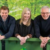 Members of the Topolytics team: Ben Emson, chief technology officer; Jane Stewart, director; Michael Groves, chief executive. Picture: Chris Watt Photography