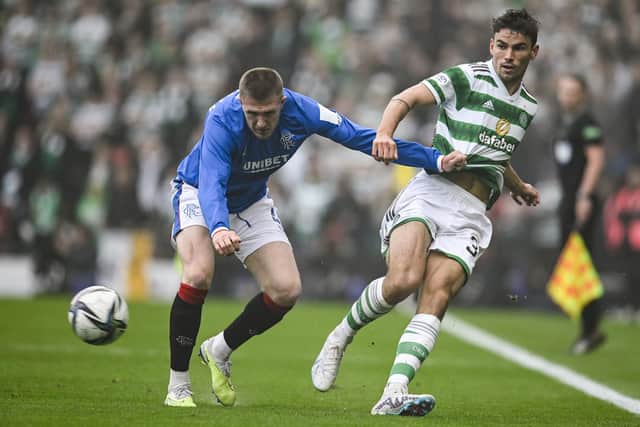 Celtic's Matt O'Riley in action during the Scottish Cup semi-final win over Rangers at Hampden. (Photo by Rob Casey / SNS Group)