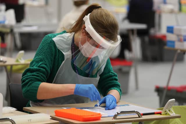 Lateral flow Covid testing. Picture: PA Media