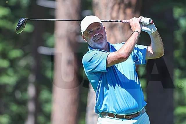 Erskine's Ronnie Clark, pictured competing in last year's US Senior Amateur, won the French Senior Men's Open in a play-off. Picture: USGA