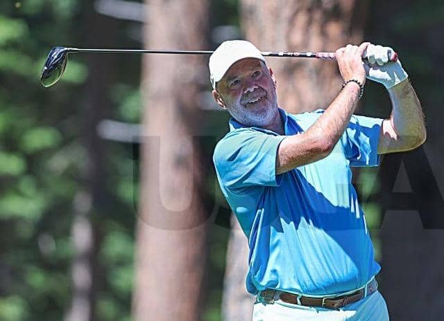 Erskine's Ronnie Clark, pictured competing in last year's US Senior Amateur, won the French Senior Men's Open in a play-off. Picture: USGA