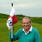 Former Ryder Cup player and now course designer Clive Clark, who is now based in Calfornia, during a visit to Dumbarnie Links. Picture: Dumbarnie Links