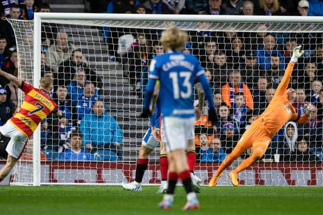 Allan McGregor produced a wonderful save and had an amusing moment v Partick Thistle. (Photo by Craig Williamson / SNS Group)