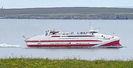 The MV Pentalina had been undergoing port berthing trials with CalMac after being laid up by owner Pentland Ferries. Picture: Anne Burgess/Geograph