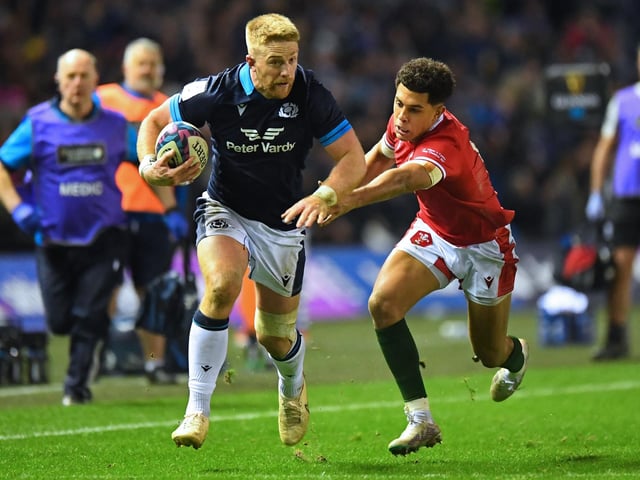 Excellent day for the Glasgow captain who scored two fine tries, both created by Russell. Now has six for Scotland in only seven Tests. 7