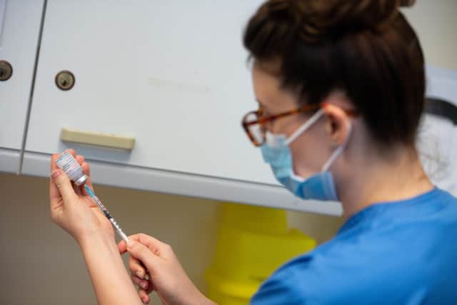 A nurse prepares the Moderna Covid-19 vaccine. Picture: PA Media