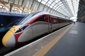 An Azuma rail LNER train at Kings Cross Station. The week-long overtime ban for train drivers will impact on services in Scotland. Picture: Jonathan Brady/PA Wire
